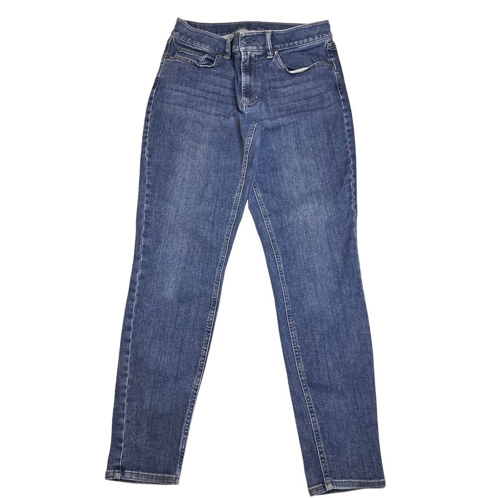 L.L. Bean Denim Jeans Slim‎ Leg Dark Wash Comfort Stretch Womens Size 10